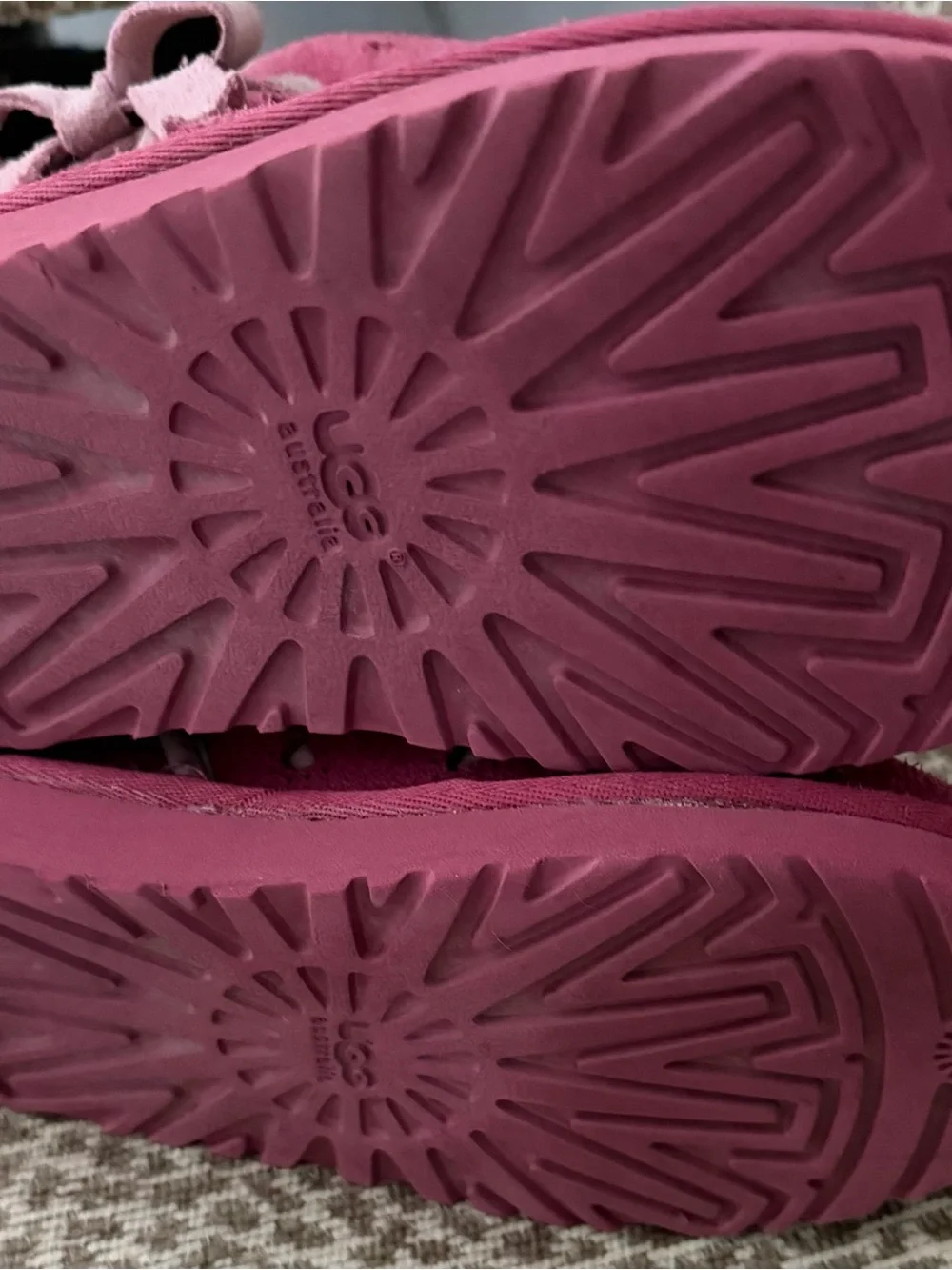 UGG Kids Rose Pink Shearling-Lined Boots